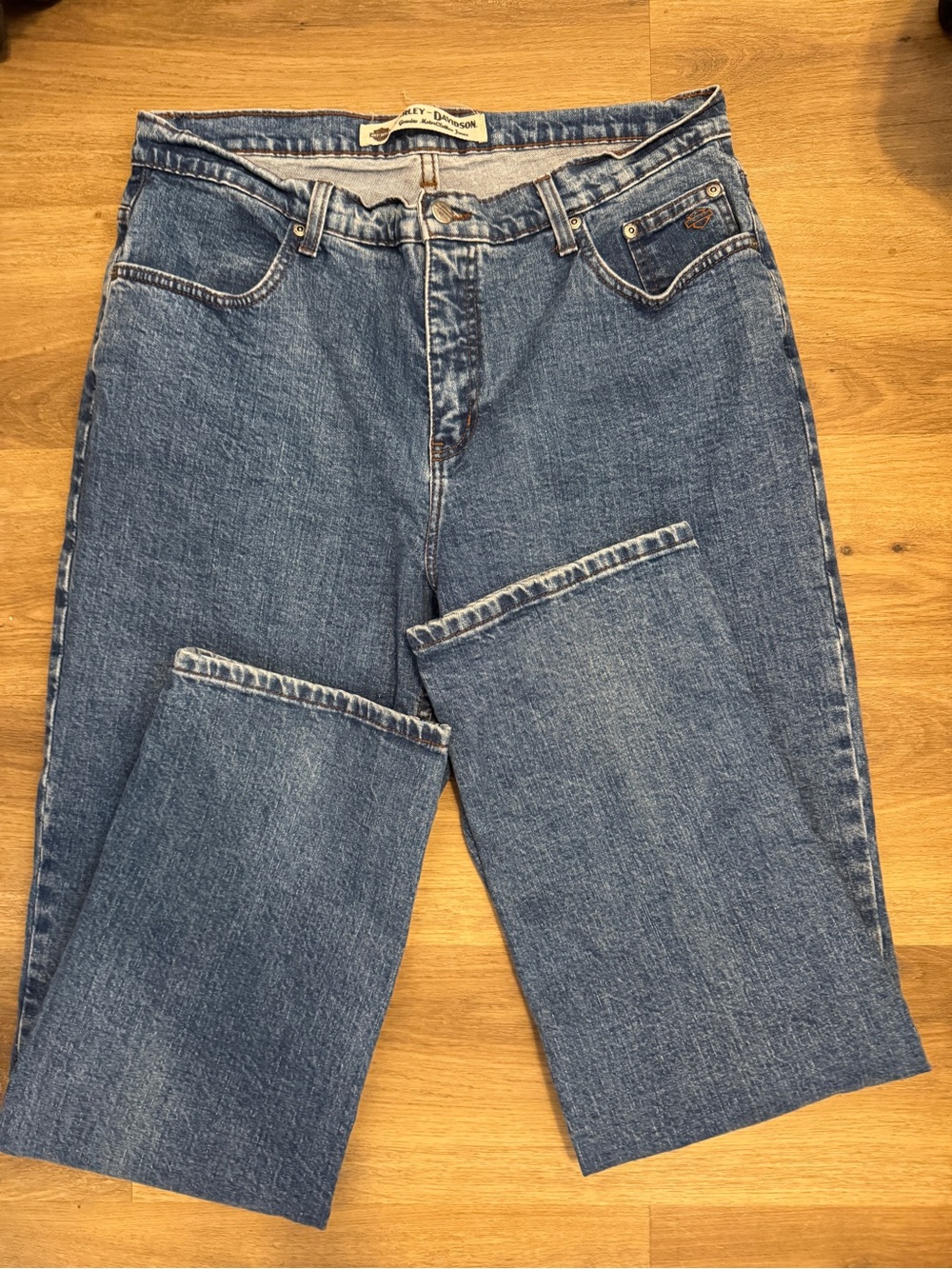 Harley-Davidson Men's Relaxed Blue Jeans